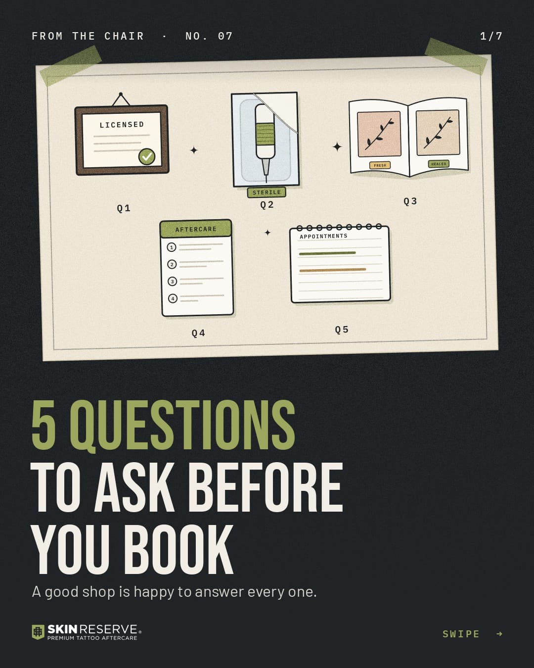Cover: 5 questions to ask before you book. A good shop is happy to answer every one
